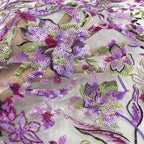 Colorful 2–5mm Sequin Embroidery Fabric — fabric photo 2