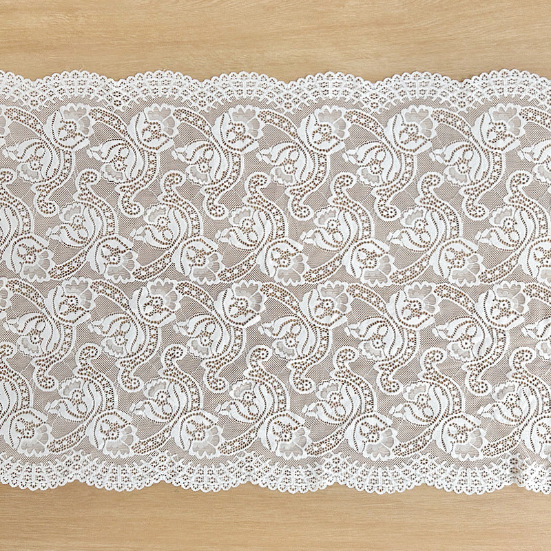 Wide Stretch Lace Trim 40 cm — fabric photo 5