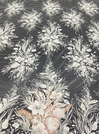 Botanical Bugle and Foam Bead Sequin Fabric — fabric photo 2