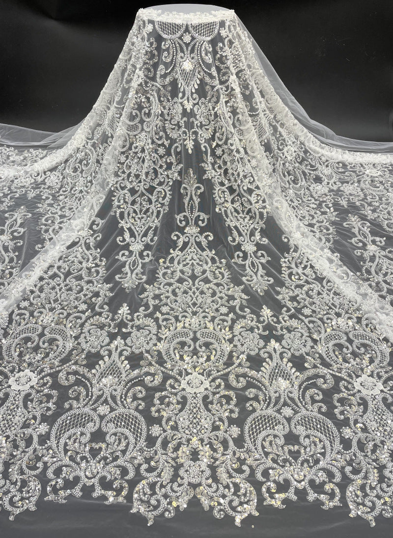 Ornamental Foam Bead & 3/5mm Sequin Fabric