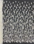 White-Core Bead & 3/4mm Sequin Bridal Fabric — fabric photo 6