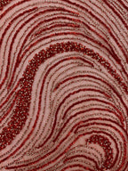 Wave 3/5 mm Crystal-Look Sequin & Silver-Bead Embroidered Bridal Fabric – Design 69183 — fabric photo 5