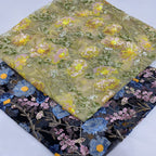 Floral Colorful Sequin Embroidery Fabric — fabric photo 3