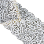 Leaf Stretch Lace Trim 15 cm — fabric photo 4