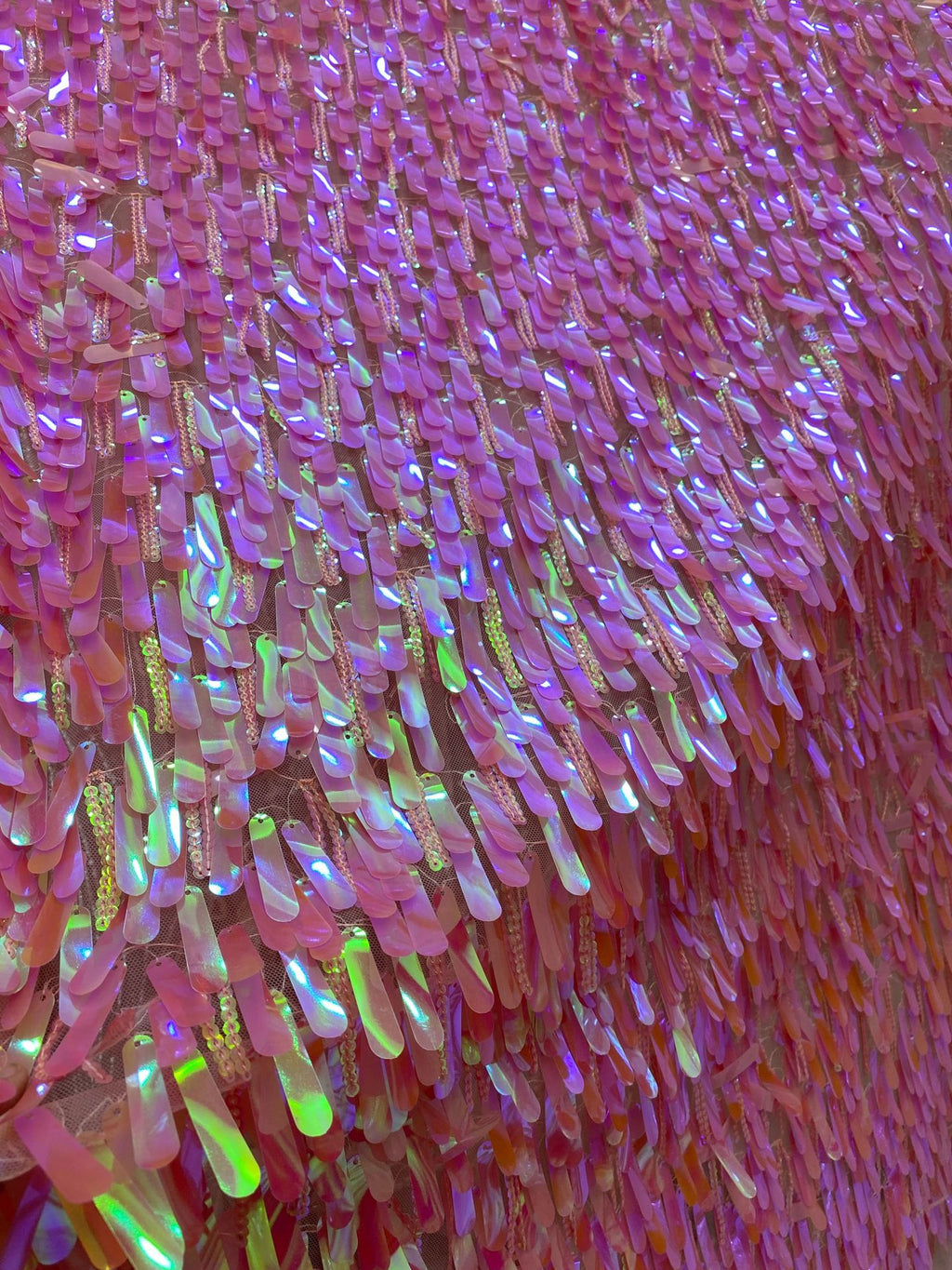Large Spangle & 3/5mm Sequin Embroidery Fabric — fabric photo 3