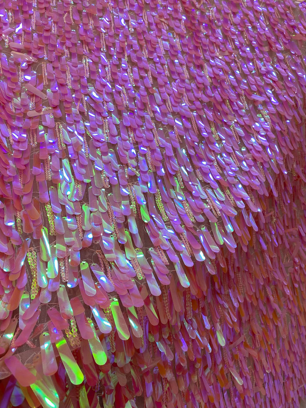 Large Spangle & 3/5mm Sequin Embroidery Fabric — fabric photo 3
