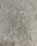 3/7 mm Sequin Embroidered Bridal Fabric — fabric photo 6