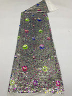 Stretch Mesh with 5/9mm Sequins — fabric photo 6