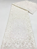 Multi-Size Sequin Embroidered Lace Fabric — fabric photo 6