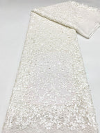 Multi-Size Sequin Embroidered Lace Fabric — fabric photo 6