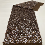 Chiffon Bead with 9–18mm Sequin Embroidery — fabric photo 2