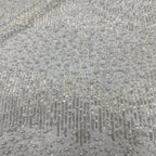 3 mm Sequin & Bubble-Bead Embroidered Bridal Fabric – Design 15519 — fabric photo 4