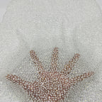 Crystal-Look Sequin Embroidered Bridal Fabric — fabric photo 4