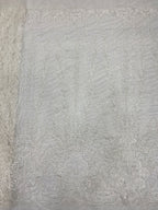 White Beaded Motif & 4 mm Sequin Embroidered Fabric — fabric photo 6