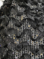 Wave Sequin Embroidered Bridal Fabric — fabric photo 6