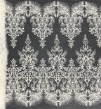 Bugle & Foam Bead Sequin Wedding Fabric — fabric photo 6
