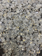 Sequin & Bugle-Bead Embroidered Bridal Fabric – Design 29151 — fabric photo 3