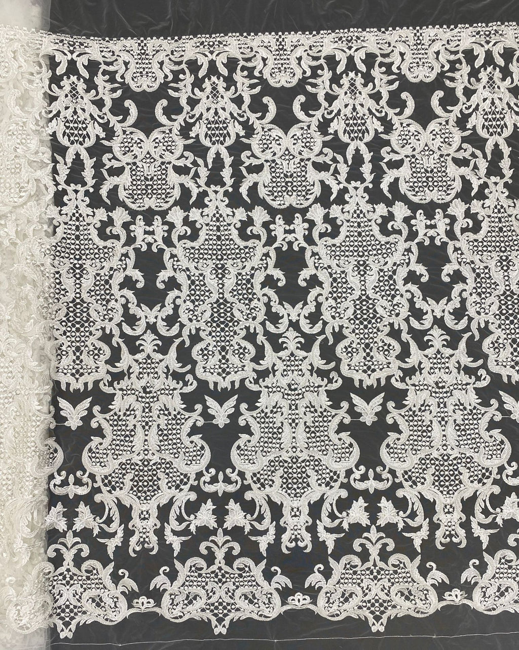 Bead & Sequin Embroidered Fabric for Gowns — fabric photo 6