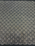 Silver Bead & 3/5mm Crystal Sequin Fabric — fabric photo 6