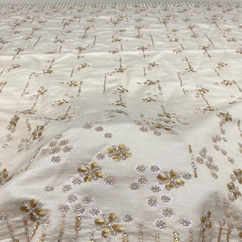 Composite Base Diamond Bead Sequin Fabric — fabric photo 2