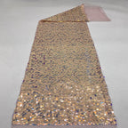 Two-Tone 9 mm Sequin Embroidered Bridal Fabric — fabric photo 4