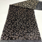 Leopard Print 5mm Rolled Sequin Fabric