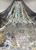 Oversized 12–40mm Multisize Sequin Embroidery Fabric — fabric photo 2