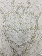 Heavy Bead Foam Sequin Embroidered Fabric — fabric photo 5