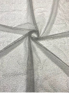 Irregular 2 mm Sequin Embroidered Irregular Mesh Fabric — fabric photo 2