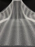 Heavy Bubble-Bead Embroidered Bridal Fabric — fabric photo 6