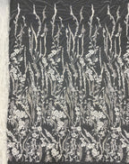 Bead Foam & 3/4mm Sequin Bridal Dress Fabric — fabric photo 6