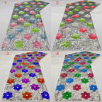 Multicolor 3/5 mm Sequin Embroidered Bridal Fabric – Design 83711