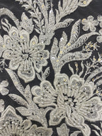 Symmetrical Bugle Bead & 3/4mm Sequin Fabric — fabric photo 3