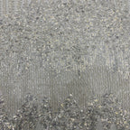 3/5 mm Sequin & Bugle-Bead Embroidered Bridal Fabric — fabric photo 5