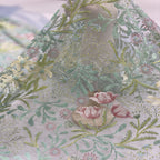 Multicolor Sequin Embroidered Bridal Fabric – Design 55135