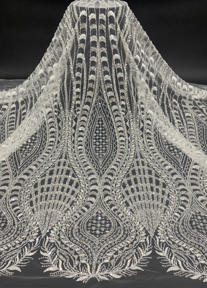 Foam Bead & 3/5mm Sequin Embroidery Fabric