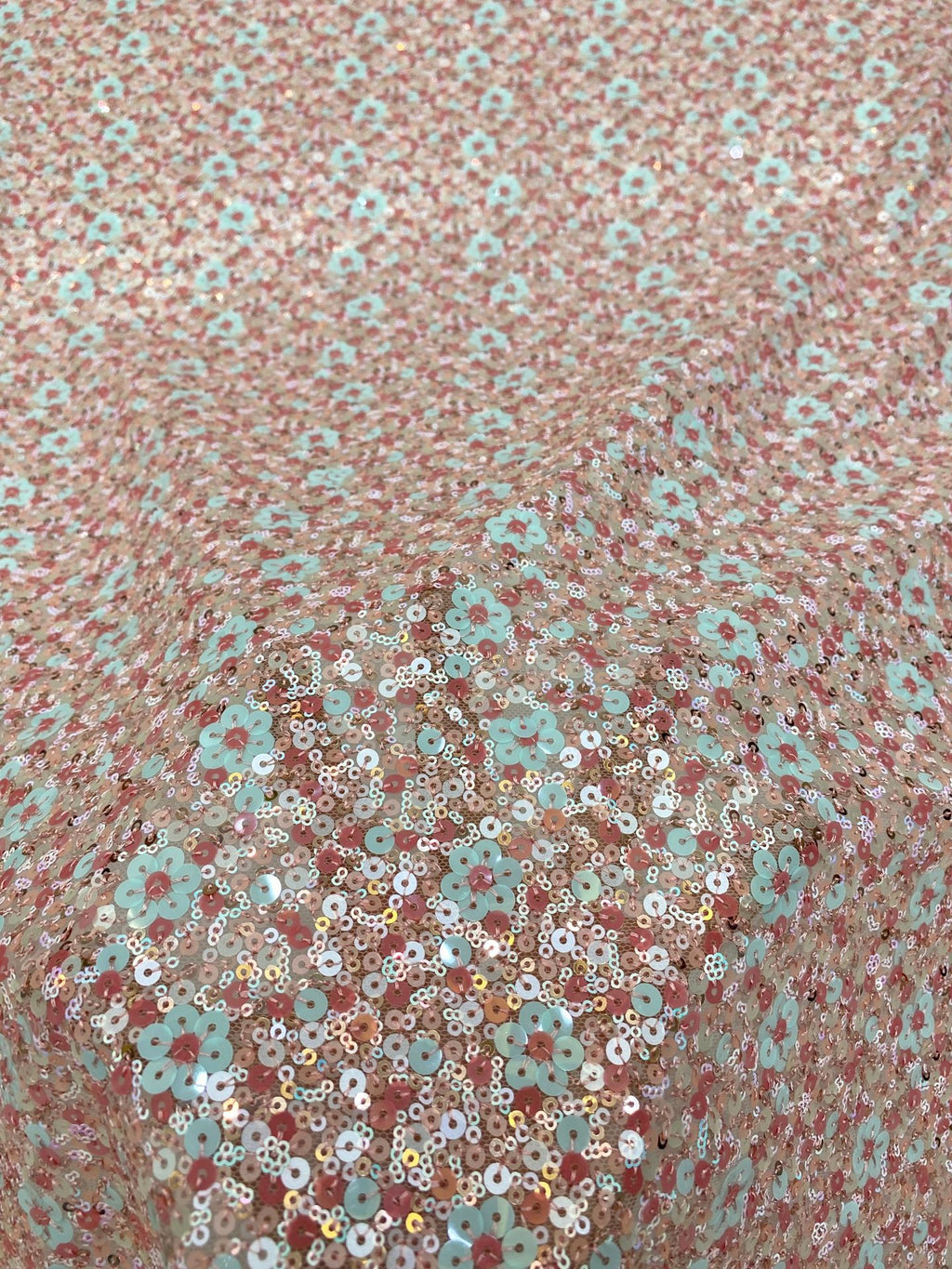 Multicolor Sequin Embroidered Bridal Fabric – Design 51807
