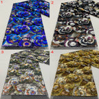 Heavy Colorful Laminated Sequin Embroidery Fabric