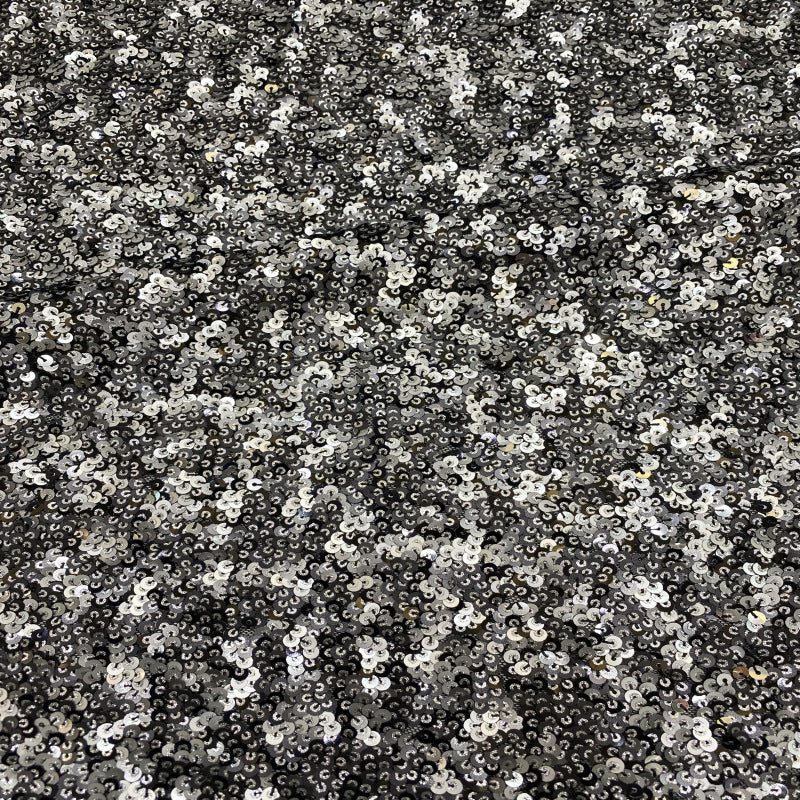 Colorful Sequin Embroidered Stretch Mesh Fabric — fabric photo 4
