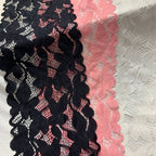 Leaf Double-Scallop Nylon Lace Trim 18 cm — fabric photo 3