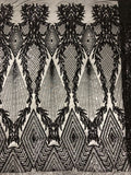 Stretch Mesh with 3mm Sequin Embroidery — fabric photo 6