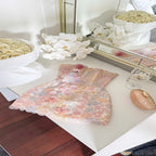 Warm-Tone Embroidery with Colorful Sequins — fabric photo 5