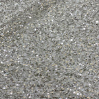 Irregular Mesh Bead and 3/4 mm Crystal Sequin Fabric
