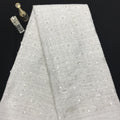 Coarse-Woven Laser Floral Bead & Crystal Sequin Fabric — fabric photo 6