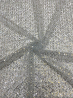 Mini Diamond Bead & Crystal Sequin Fabric — fabric photo 2