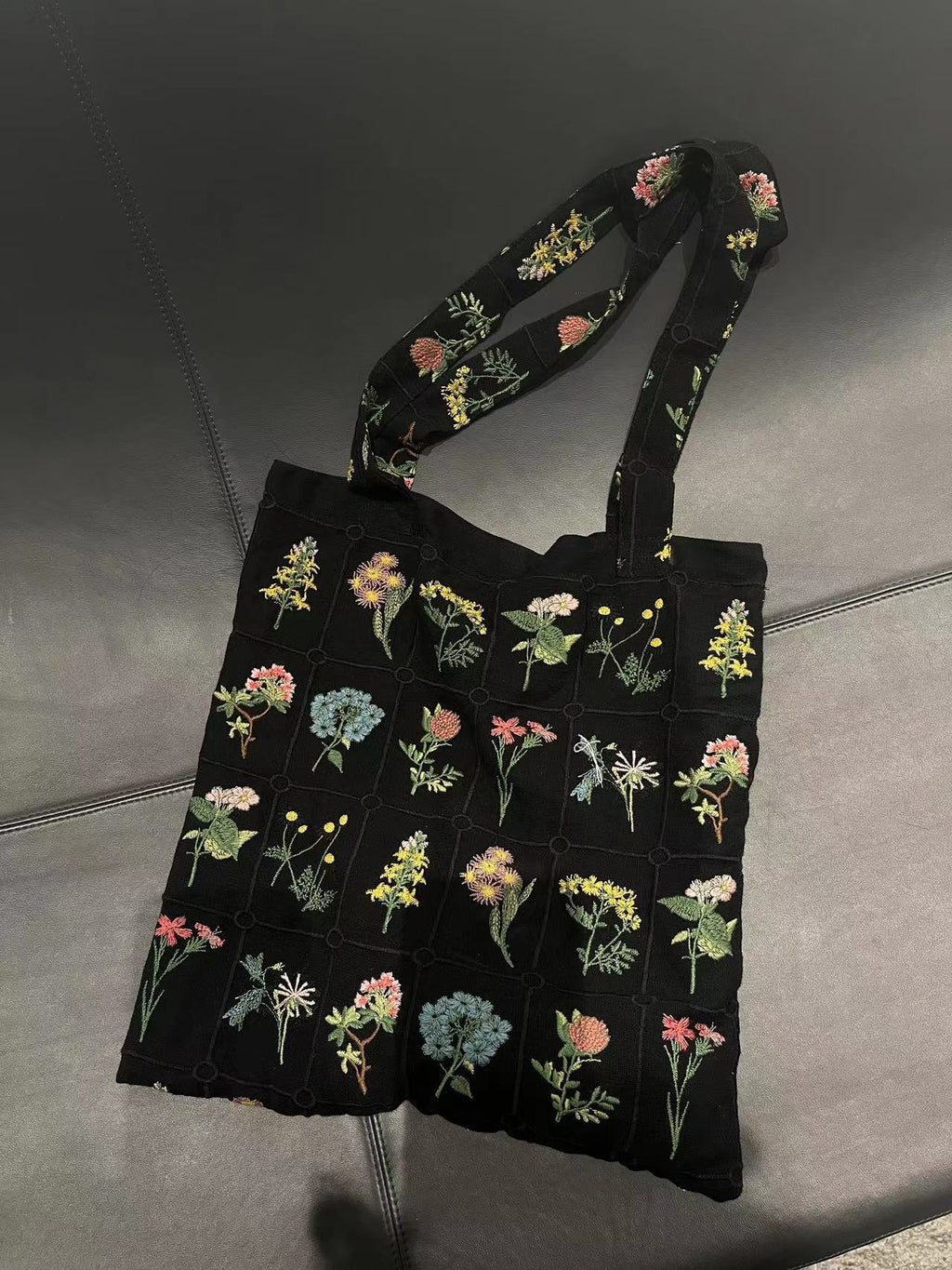 Multicolor Botanical Embroidery Fabric — fabric photo 5