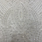 Four-Bead Raised-Bead and Sequin Embroidered Fabric — fabric photo 5