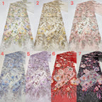 Printed Bead Sequin Embroidery Fabric for Dresses — fabric photo 2
