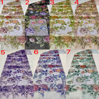 Botanical Print with Sequin Embroidery
