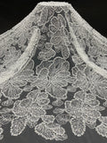 Heavy Foam Bead Sequin Embroidered Bridal Fabric — fabric photo 6